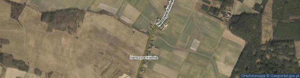 Zdjęcie satelitarne Naroczyce-Kolonia ul.