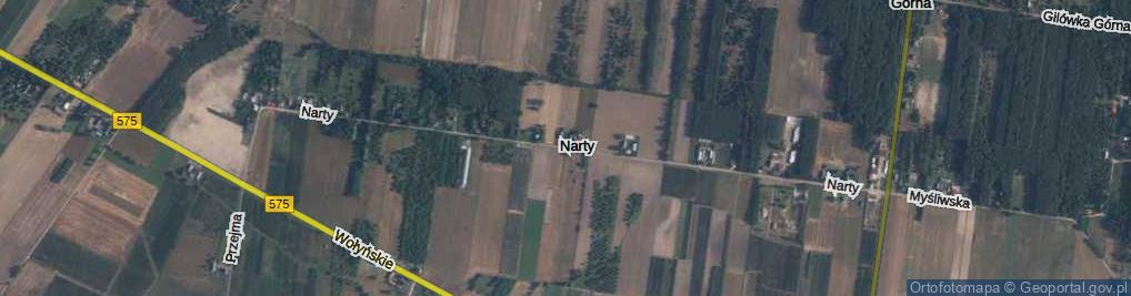 Zdjęcie satelitarne Narty ul.