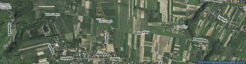 Zdjęcie satelitarne Na Kliny ul.