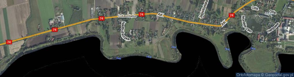 Zdjęcie satelitarne Nadbużańska ul.