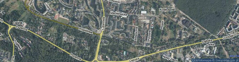 Zdjęcie satelitarne Nałkowskiej Zofii ul.