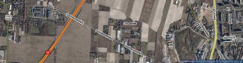 Zdjęcie satelitarne Na Wyraju ul.