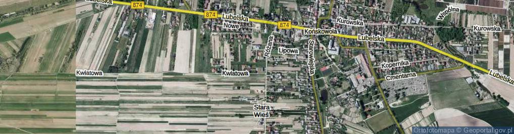 Zdjęcie satelitarne Niezapominajek ul.