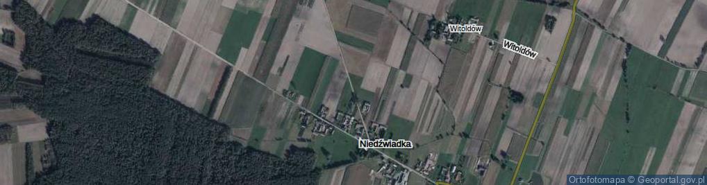 Zdjęcie satelitarne Niedźwiadka ul.
