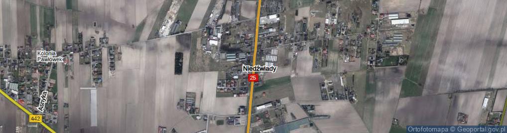 Zdjęcie satelitarne Niedźwiady ul.