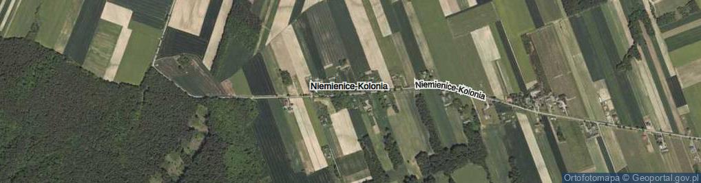 Zdjęcie satelitarne Niemienice-Kolonia ul.