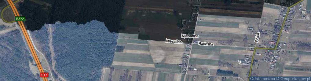 Zdjęcie satelitarne Niesadna ul.