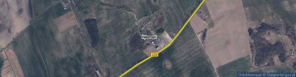 Zdjęcie satelitarne Nieznań ul.