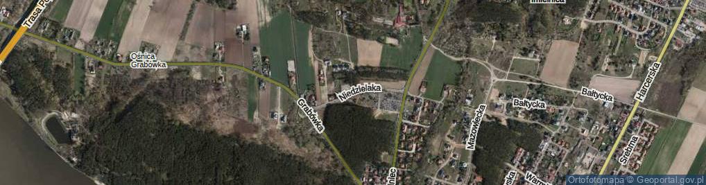 Zdjęcie satelitarne Niedzielaka Stefana, ks. prał. ul.
