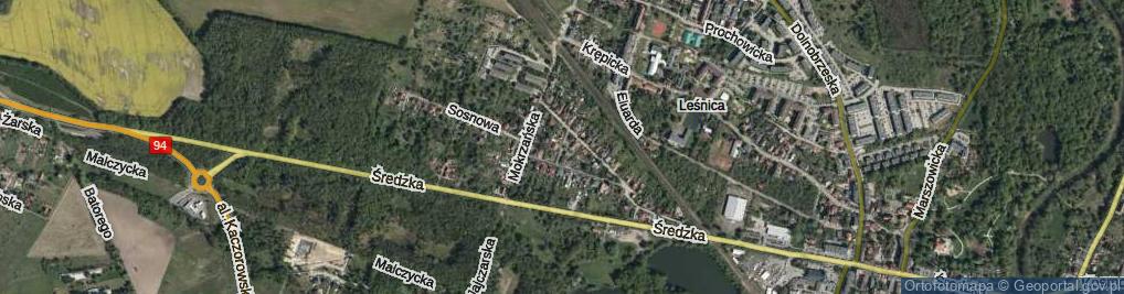 Zdjęcie satelitarne Niemkińska ul.