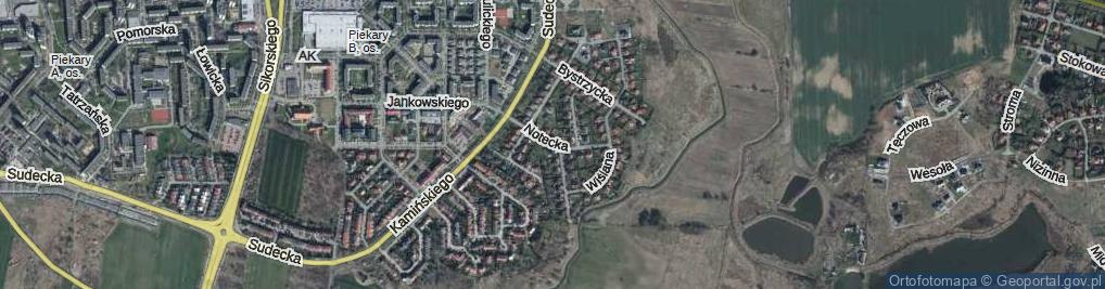 Zdjęcie satelitarne Notecka ul.