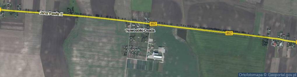 Zdjęcie satelitarne Nowosiółki-Osada ul.