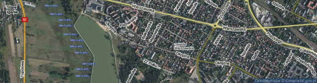 Zdjęcie satelitarne Obrońców Westerplatte ul.