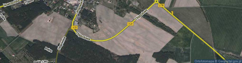 Zdjęcie satelitarne Objazdowa ul.