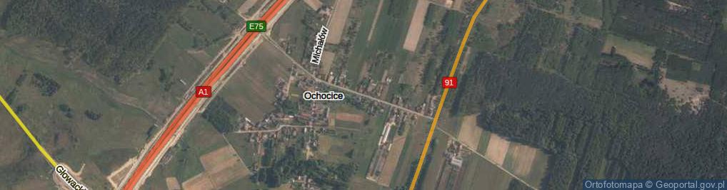 Zdjęcie satelitarne Ochocice ul.