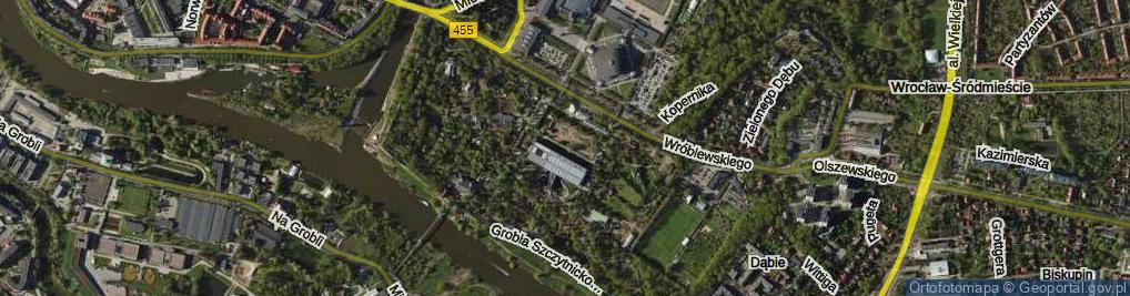 Zdjęcie satelitarne Ogród Zoologiczny ul.