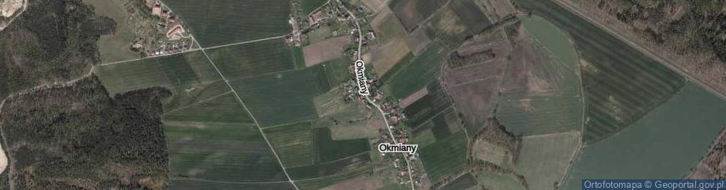 Zdjęcie satelitarne Okmiany ul.