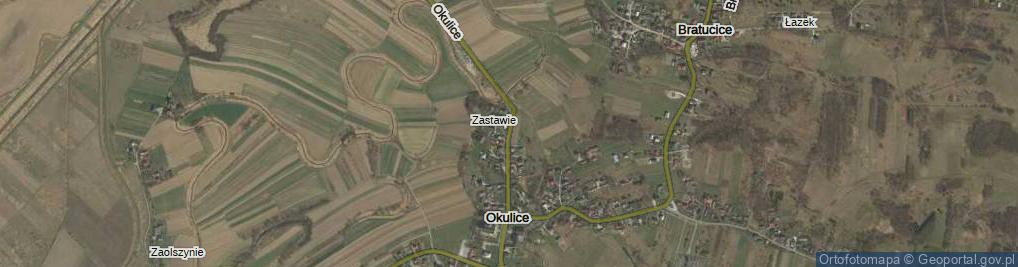 Zdjęcie satelitarne Okulice ul.