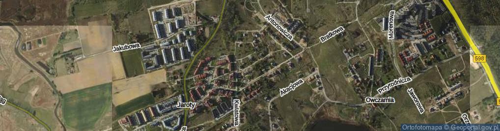 Zdjęcie satelitarne Okęckiej-Bromkowej Maryny ul.