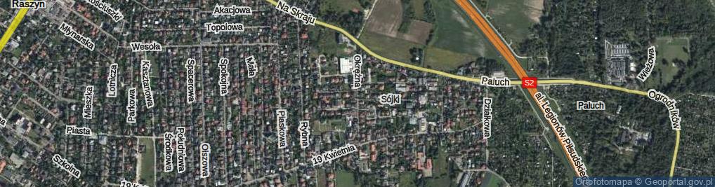 Zdjęcie satelitarne Okrężna ul.