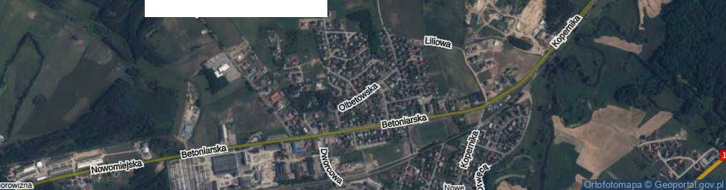 Zdjęcie satelitarne Olbetowska ul.