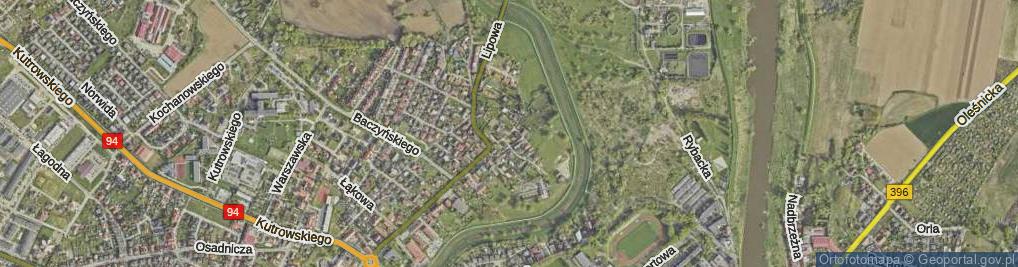 Zdjęcie satelitarne Oleandry ul.