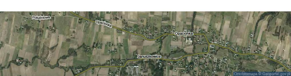 Zdjęcie satelitarne Opacionka ul.