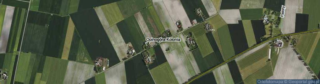 Zdjęcie satelitarne Opinogóra-Kolonia ul.