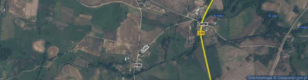 Zdjęcie satelitarne Orlik ul.