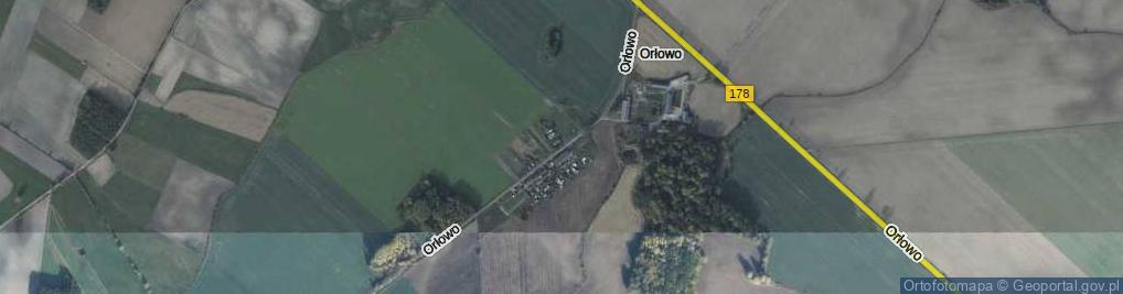 Zdjęcie satelitarne Orłowo ul.
