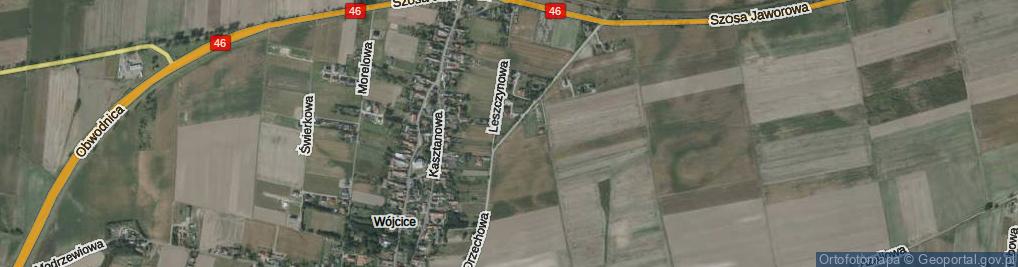 Zdjęcie satelitarne Orzechowa ul.