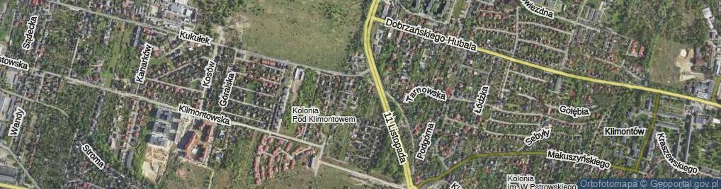 Zdjęcie satelitarne Orzechowa ul.