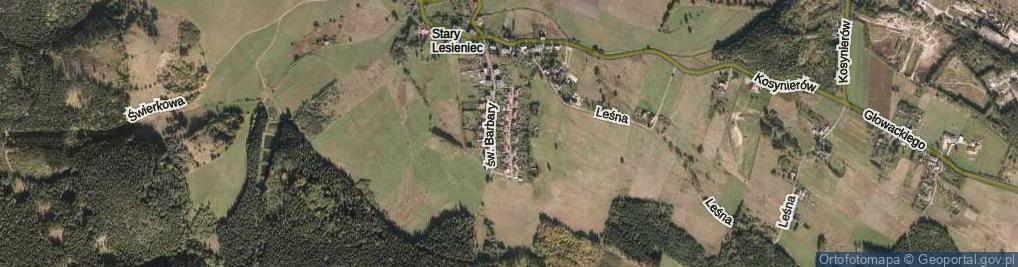 Zdjęcie satelitarne Osiedle Górnicze os.