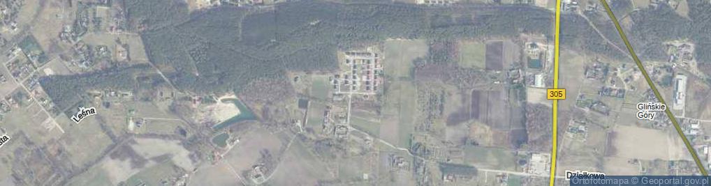 Zdjęcie satelitarne Osiedle Glińskie Góry os.