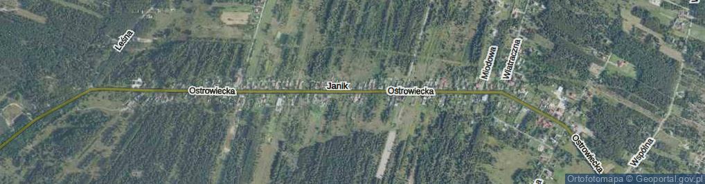 Zdjęcie satelitarne Ostrowiecka ul.