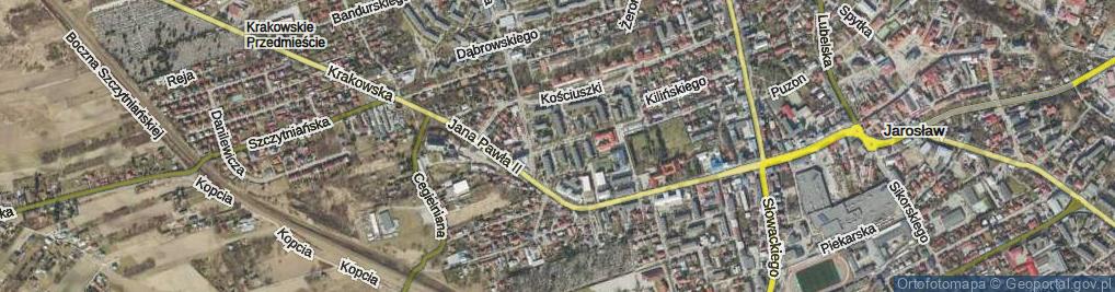 Zdjęcie satelitarne Osiedle Pułaskiego Kazimierza, gen. os.