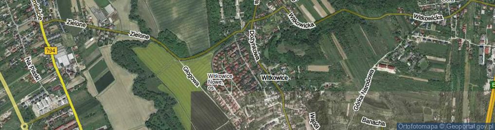 Zdjęcie satelitarne Osiedle Witkowice Nowe os.