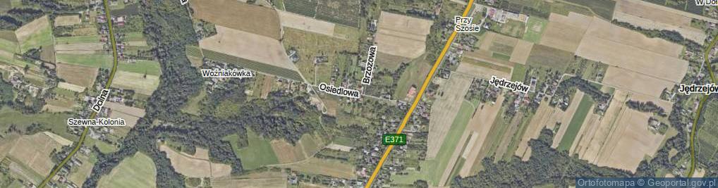 Zdjęcie satelitarne Osiedlowa ul.