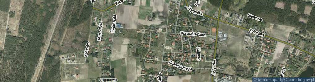 Zdjęcie satelitarne Oszczepników ul.