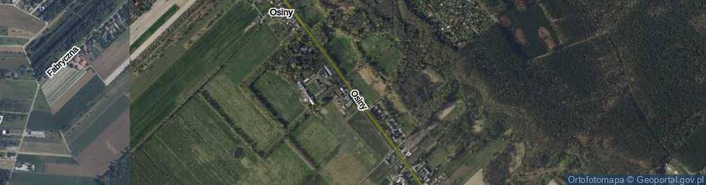 Zdjęcie satelitarne Osiny ul.