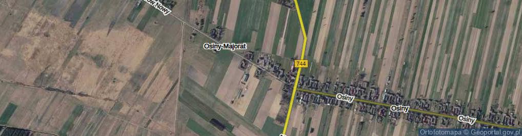 Zdjęcie satelitarne Osiny-Majorat ul.