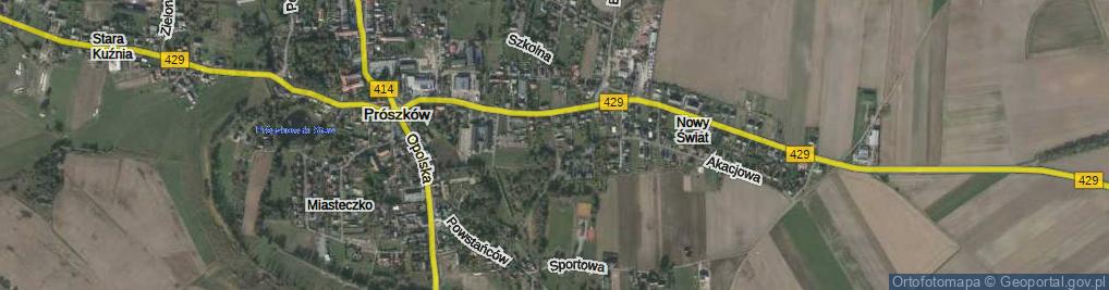 Zdjęcie satelitarne Osiedle Leśne os.