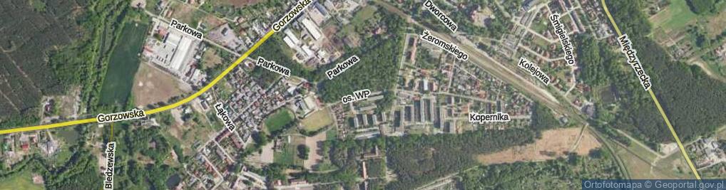Zdjęcie satelitarne Osiedle Wojska Polskiego os.