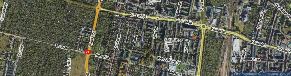 Zdjęcie satelitarne Ostroroga Jana ul.