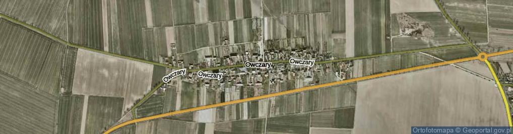 Zdjęcie satelitarne Owczary ul.