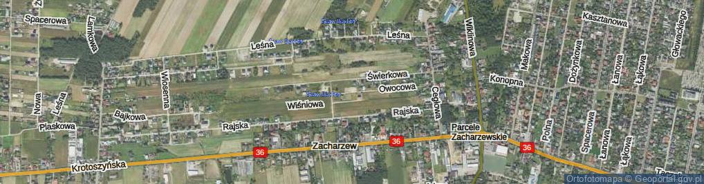 Zdjęcie satelitarne Owocowa ul.