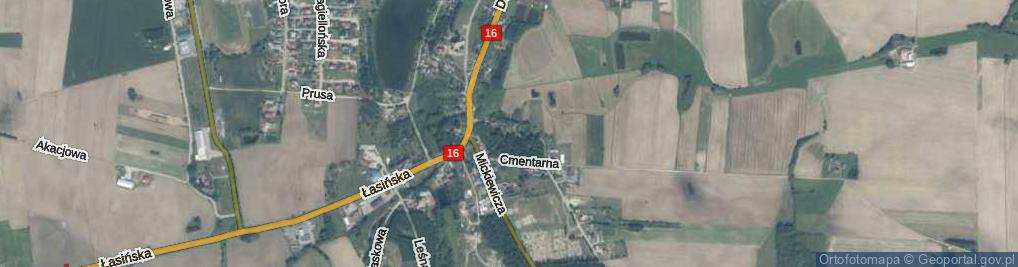 Zdjęcie satelitarne Parkowa ul.