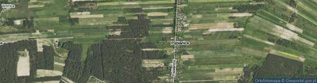 Zdjęcie satelitarne Pabianice ul.