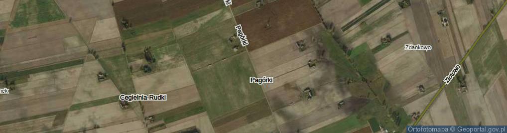Zdjęcie satelitarne Pagórki ul.