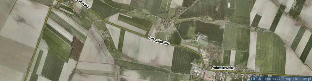 Zdjęcie satelitarne Pakosławsko ul.